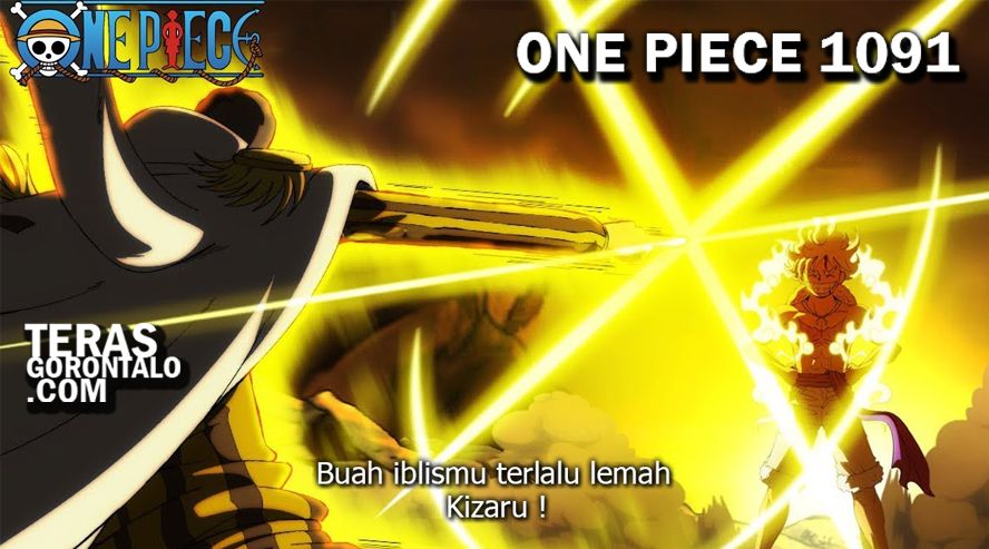 Gear 5 Luffy tak terkalahkan di One Piece 1091, elemen cahaya Kizaru tunduk pada kekuatan Dewa Matahari Nika milik Monkey D Luffy!