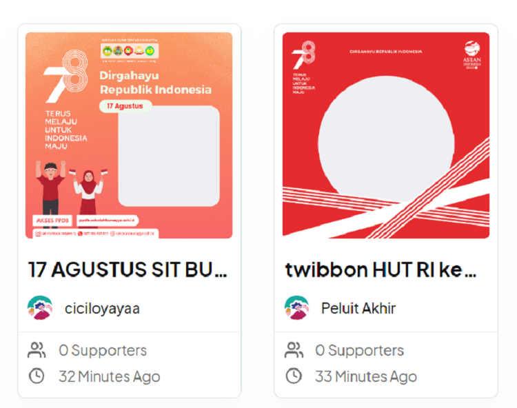 40 Link Twibbon HUT Ke 78 RI 2023 Ucapan Selamat Hari Kemerdekaan Tgl ...