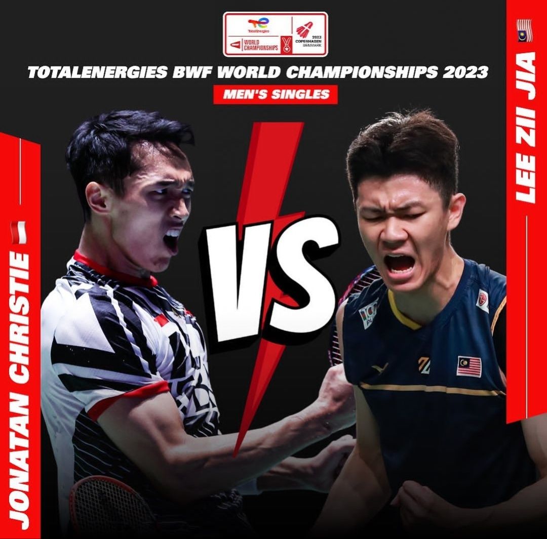 KLIK DISINI ! Link Live Streaming 64 Besar BWF World Championships 2023 Jonatan Christie vs Lee Zii Jia