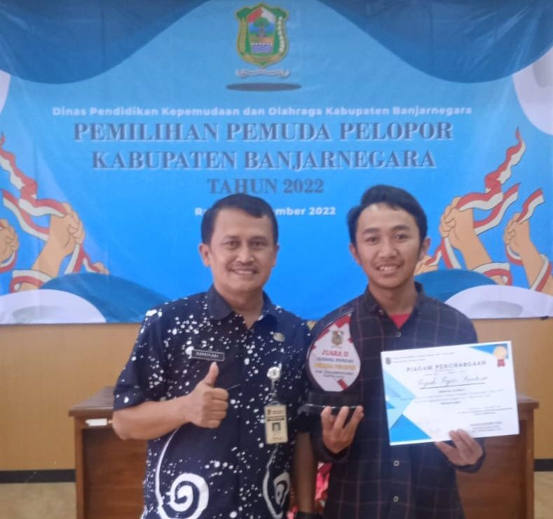 Fajar memperoleh juara 2 pemuda pelopor tingkat Kabupaten Banjarnegara tahun 2022