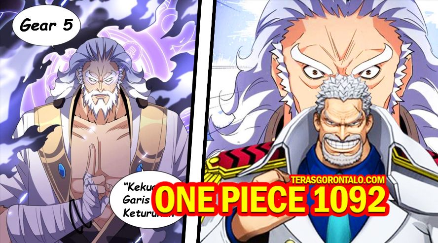 Monkey D Garp Bangkit dan Gunakan Gear 5 di One Piece 1092, Jurus Terlarang Tewaskan Kurohige saat Aokiji...