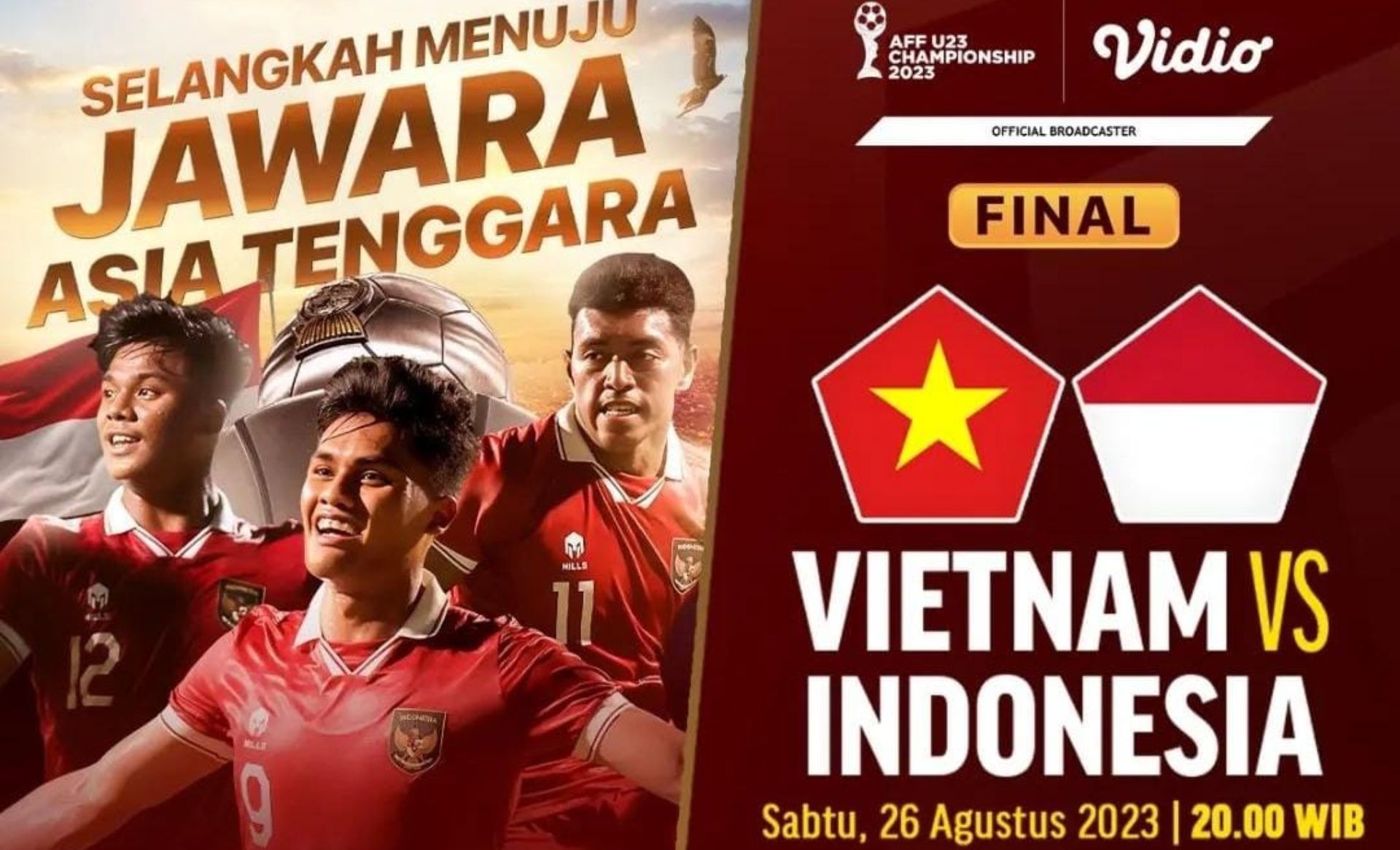 LIVE SCORE INDONESIA VS VIETNAM Final Piala AFF U-23 2023, Skor Terkini Masih 0-0, Mampukah Timnas Juara!
