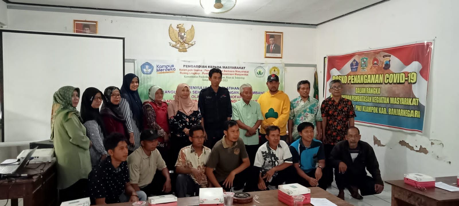 Di Banjarnegara, UNU dan Unsoed Purwokerto Berikan Pelatihan Pengembangan Produk Olahan Tanaman Biofarmaka