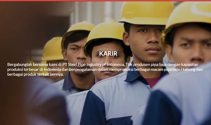Berikut Lowongan Kerja Terbaru PT Steel Pipe Industry of Indonesia Tbk (SPINDO).