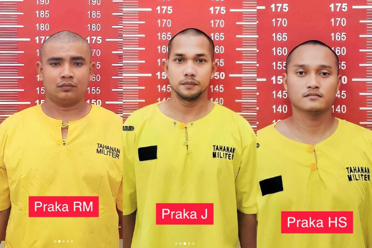 Tiga pelaku penculikan dan penganiayaan warga Aceh hingga tewas adalah prajurit TNI AD, dan salah satunya adalah anggota Pasukan Pengamanan Presiden (Paspampres).