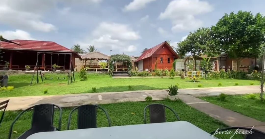 Resto Gue, tempat kuliner asri ciamik di Serpong Tangerang Banten/ tangkapan layar youtube/channel Pevia Peach