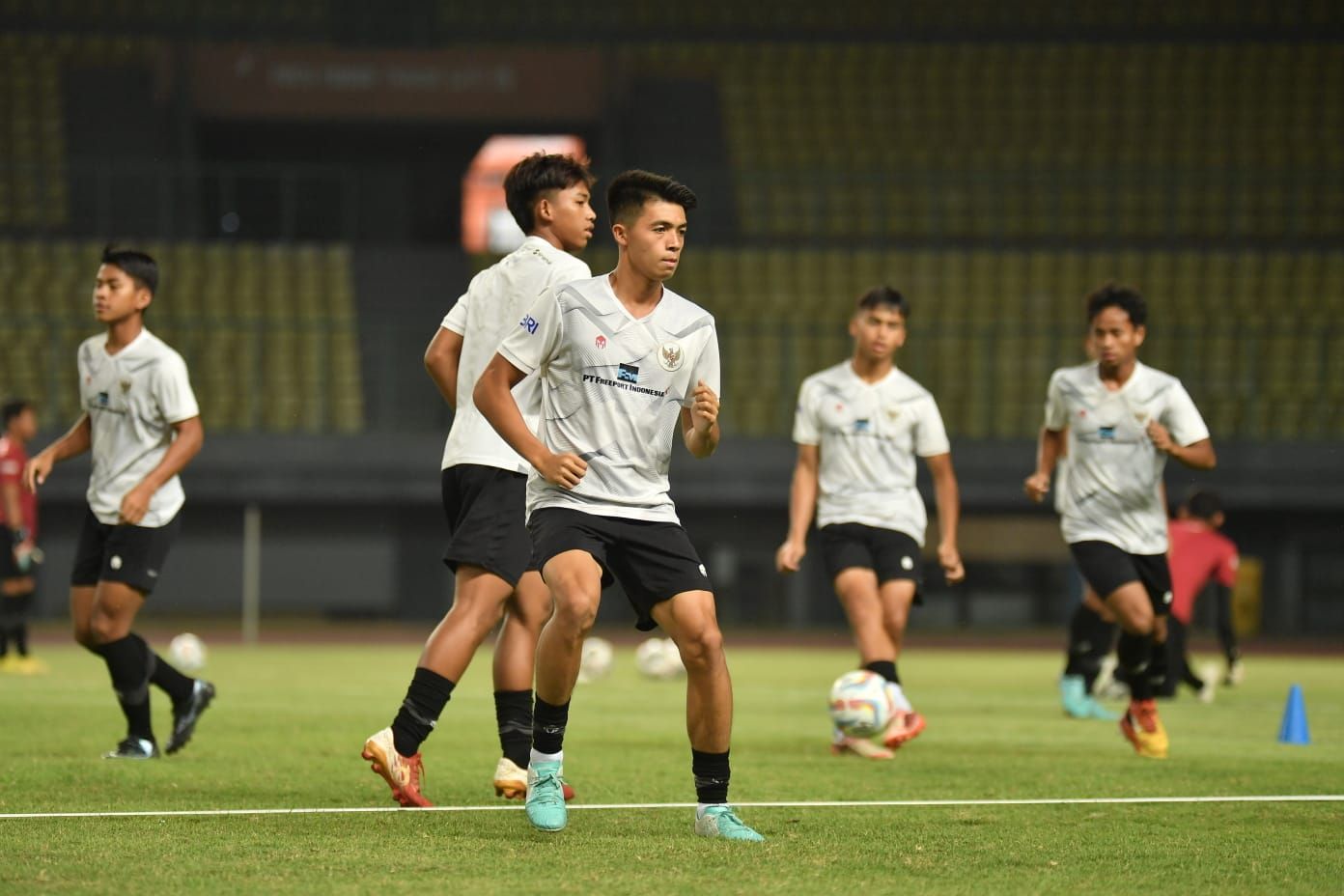 Timnas Indonesia U17 yang bersiap untuk menghadapi Korea Selatan U17 di laga uji coba internasional beberapa waktu lalu