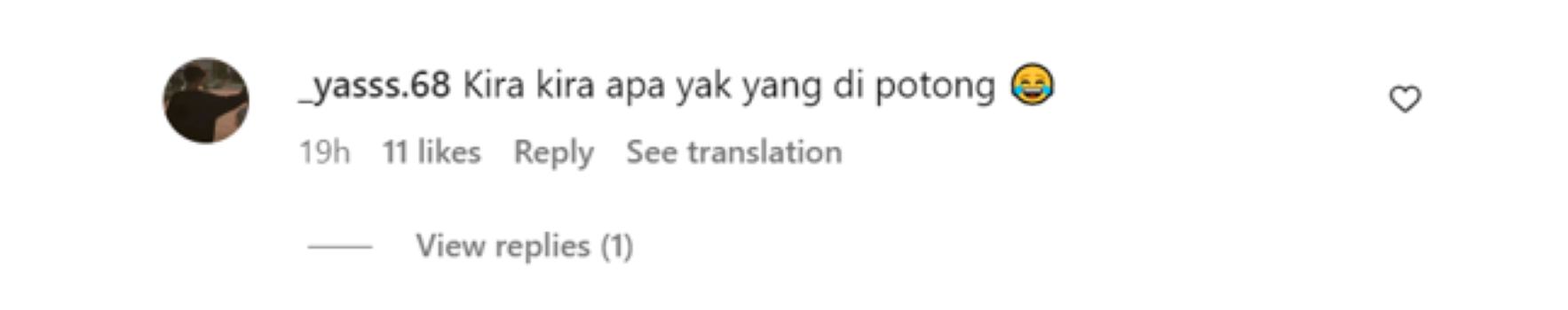 Komentar netizen terkait unggahan Baim Wong di Instagram pribadinya. 