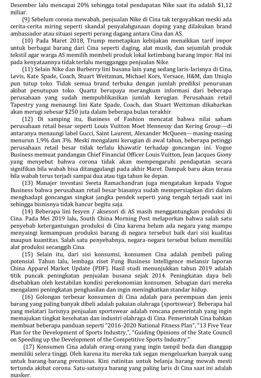 Contoh teks editorial untuk kunci jawaban Bahasa Indonesia kelas 12 halaman 92.*