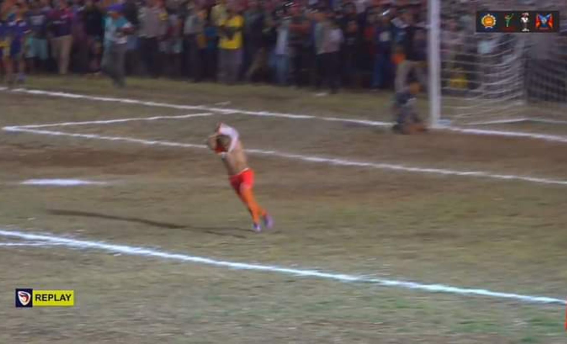Yoris Nono merayakan gol penentu kemenangan bagi PSN Ngada di El Tari Memorial Cup 2023 Rote Ndao.//