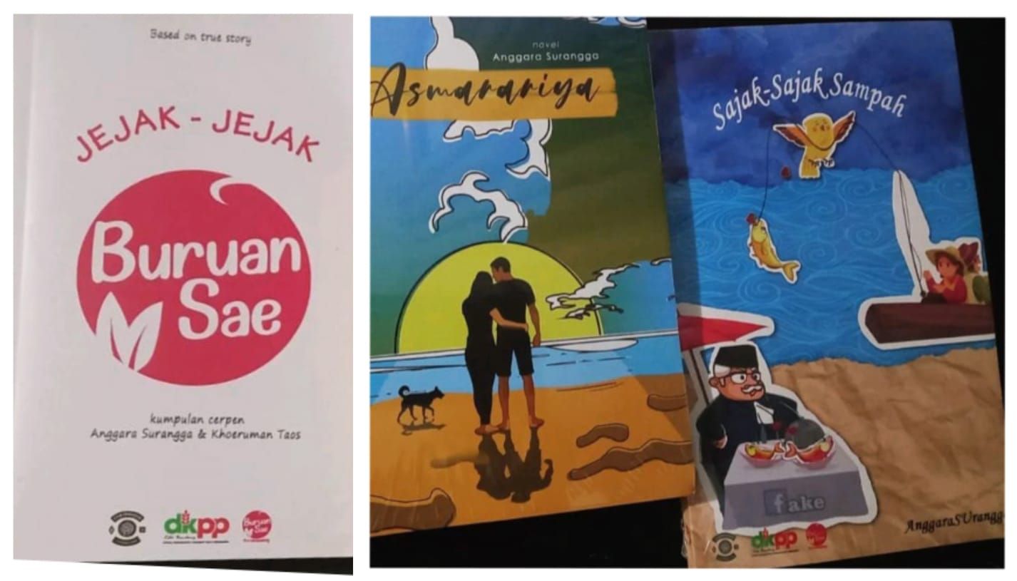 Buku-buku karya Angga Surangga yang diterbitkan Langgam Pustaka Tasikmalaya.*/kabar-priangan.com/Dok. Angga Surangga