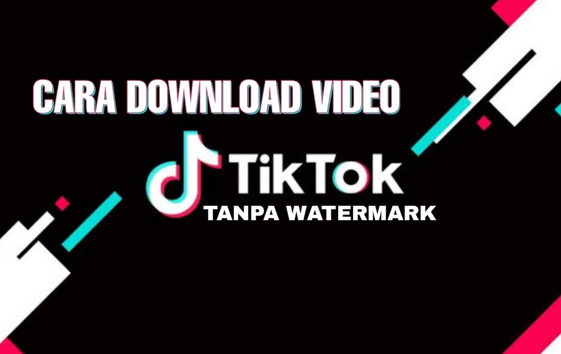 Tanpa Watermark, Begini Cara Mudah dan Praktis Download Video TikTok Gratis  Gak Pakai Aplikasi