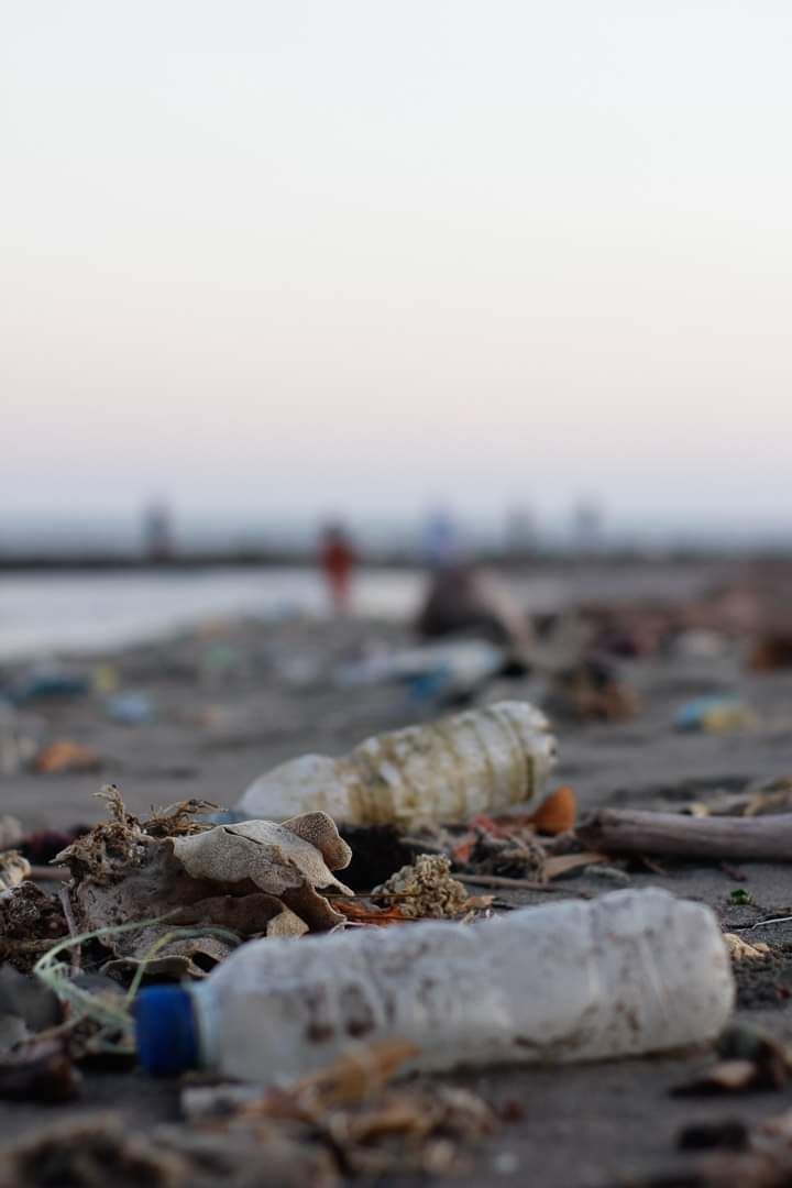 Botol-botol plastik sampah di Pantai Merpati Bulukumba/WartaBulukumba.Com