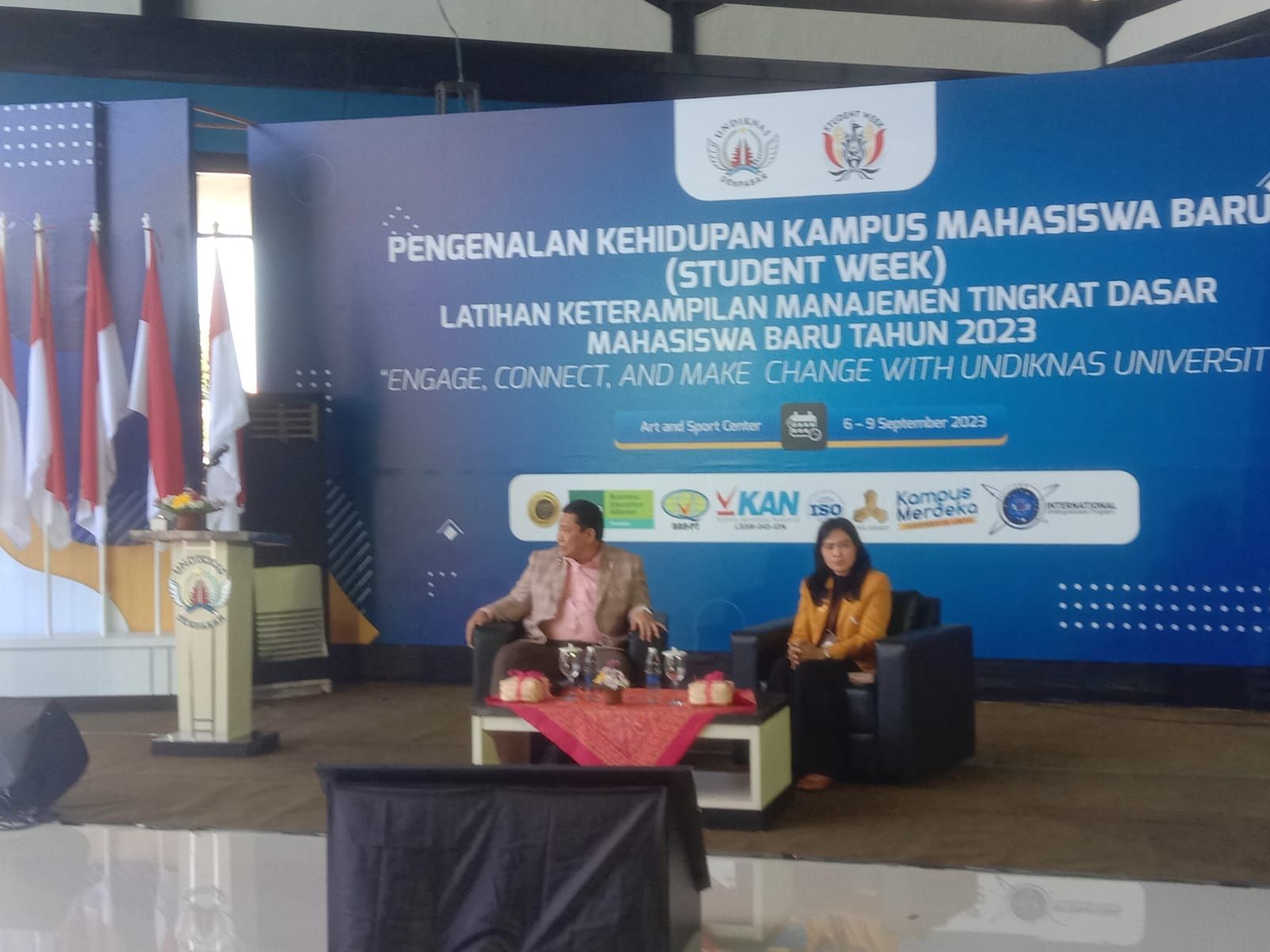 Kepala Badan Narkotika Nasional (BNN) RI, Petrus Reinhard Golose, saat menghadiri acara PKKMB di Kampus Undiknas Denpasar, Bali, pada Kamis 7 September 2023.