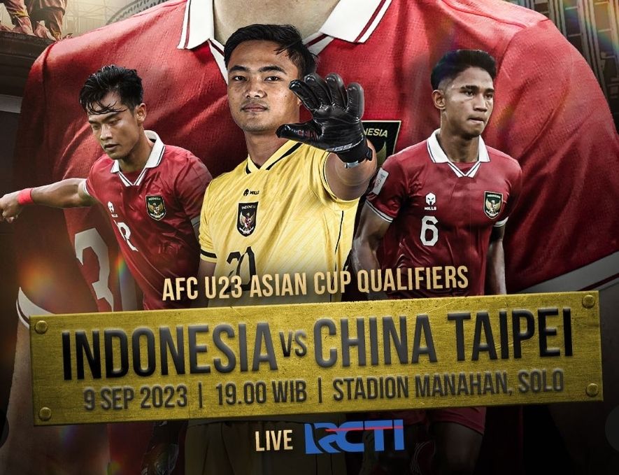 Prediksi Skor, Head To Head dan Susunan Pemain Timnas Indonesia U-23 vs Chinese Taipe U-23 di Kualifikasi Piala Asia