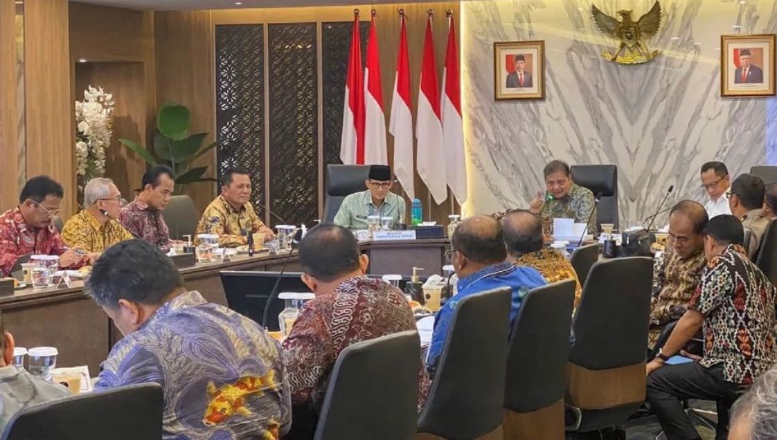 Gubernur Kepri Ansar Ahmad rapat bersama Menko Perekonomian tentang Rempang bersama kementerian dan lembaga terkait.