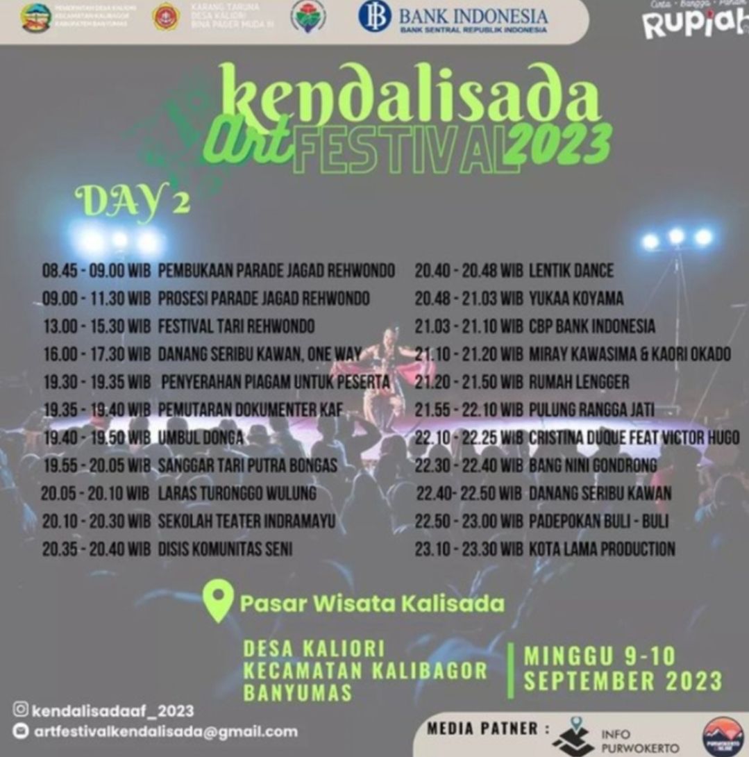 Jadwal Kendalisada Art Festival 2023