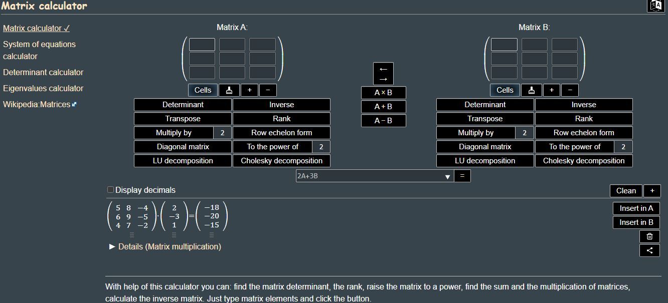 Matrixcalc