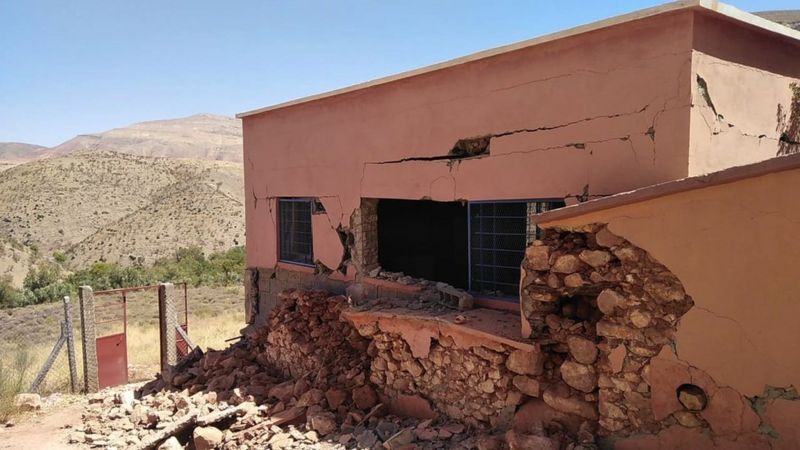 Sekolah tempat Nesreen mengajar rusak aparah akibat gempa