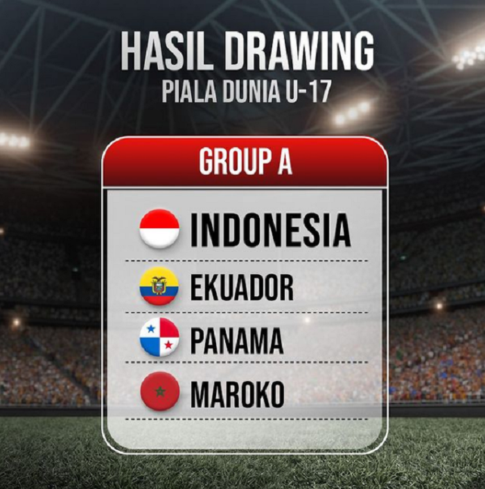 Timnas Indonesia masuk grup A Piala Dunia U-17./ instagram @timnas.indonesia