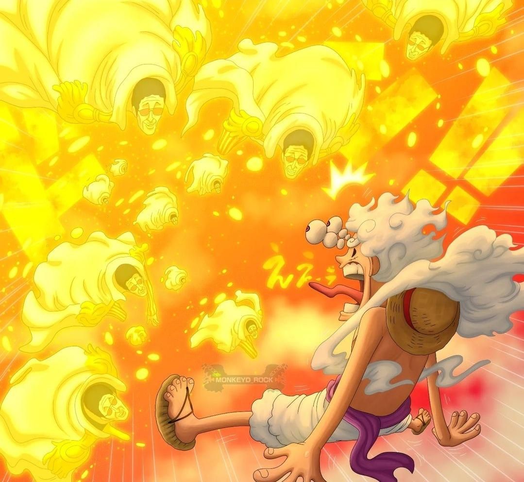 Wujud Raksasa Gear 5 Luffy tak Berguna Dihadapan Kizaru di One Piece 1094, Ternyata Sang Admiral Mampu Menghantam Monkey D Luffy saat....