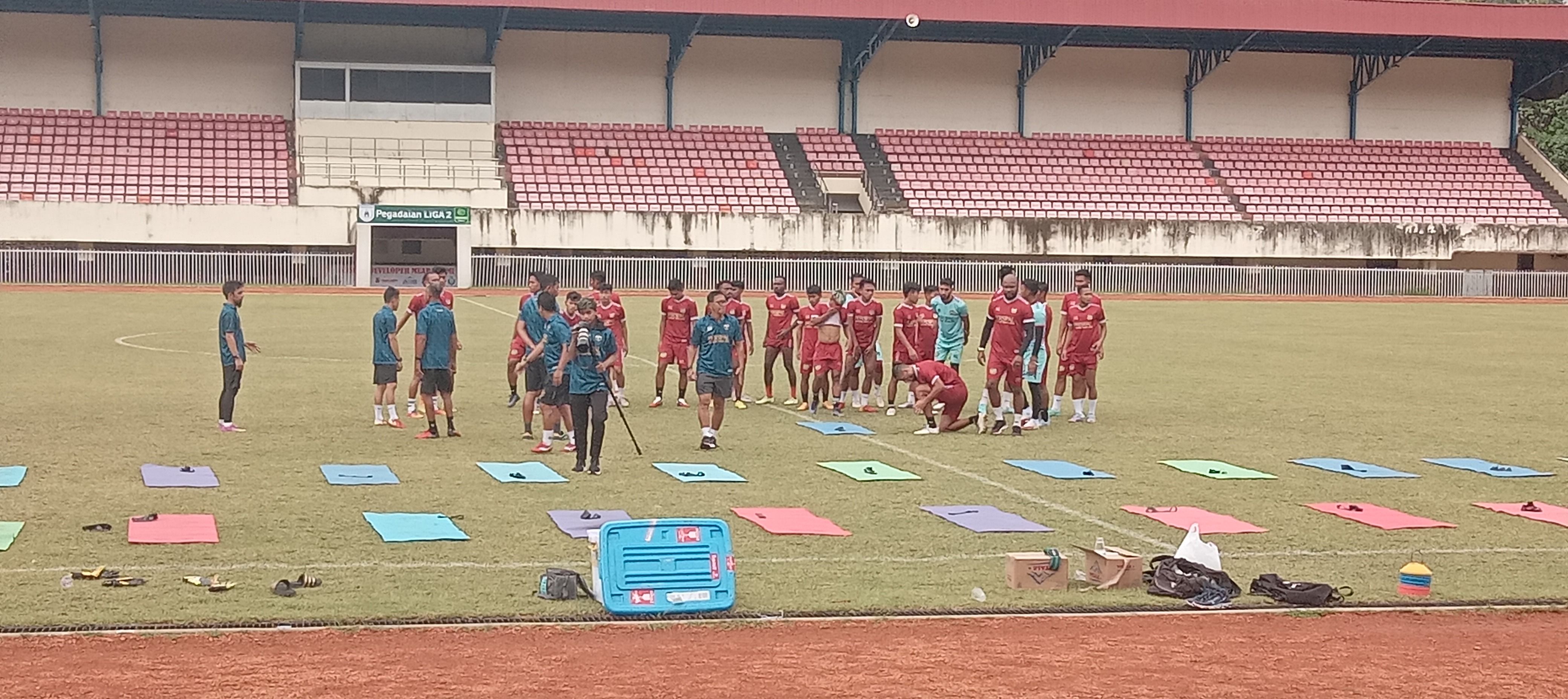 Latihan tim Persipal, Minggu 24 September 2023 di Stadion Mandala Jayapura
