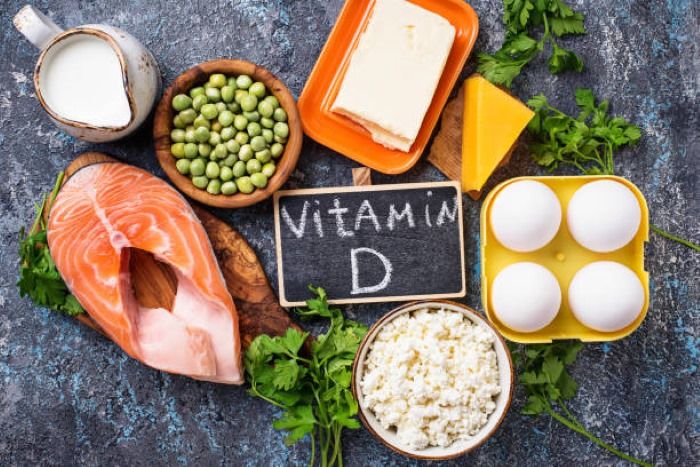 Ilustrasi - Makanan dengan kandungan vitamin D.