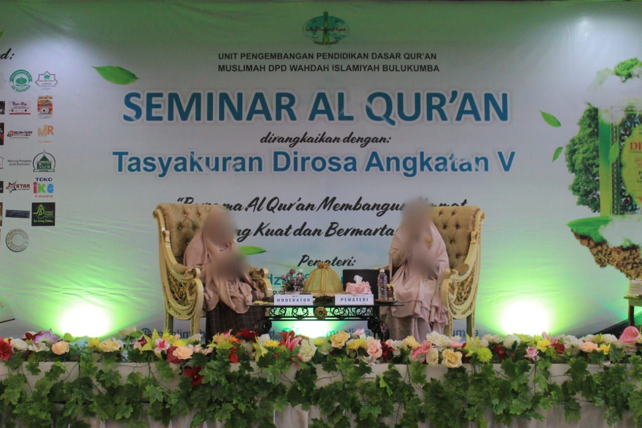 Dari Seminar Al Quran dan Tasyakuran Dirosa MWD Bulukumba: Tips meraih kemuliaan dunia akhirat/WartaBulukumba.Com