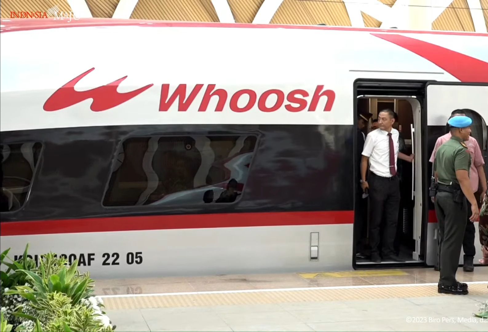 foto: Upacara Peresmian Kereta Cepat Whoosh dan masih Diberikan Tiket Gratis Sampai Oktober 