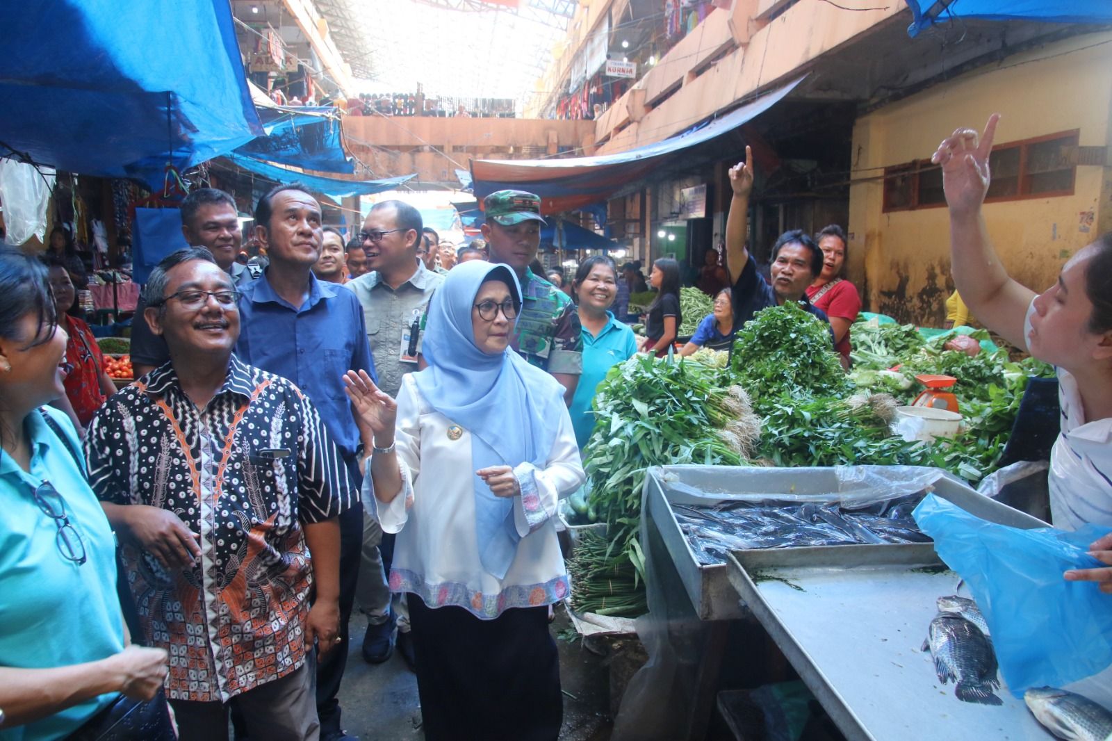 Wali Kota dr Susanti di Pasar Tradisional, Dengarkan Keluhan Pedagang