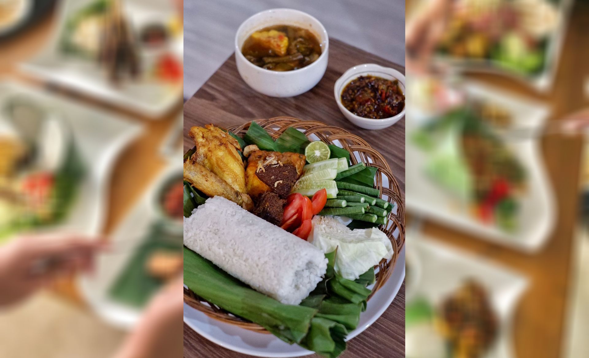 Tampilan makanan untuk pengunjung Hotel Horison Ultima Bandung.