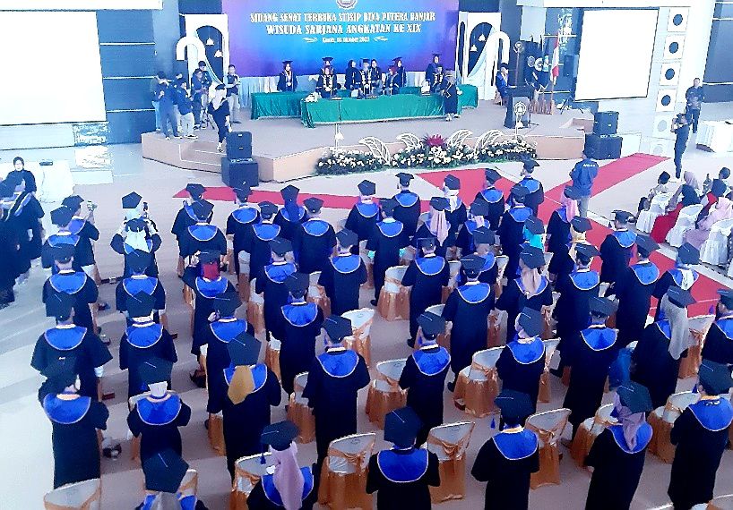 SIDANG Senat Terbuka STISIP BP Wisuda Angkatan XIX di Banjar Conventian Hall  (BCH), Kamis (5/10/2023).