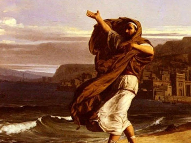 Demosthenes berteriak di pantai.