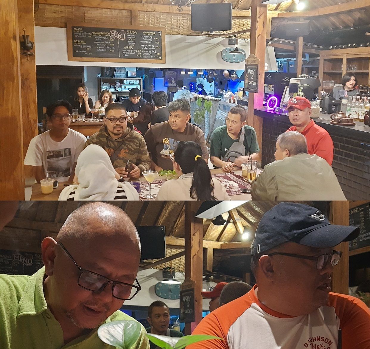 Suasana konsolidasi GDP Rally Team yang dilakukan di kedai kopi Joglo Ndalem, Jalan Pelajar Pejuang '45 No. 48 Kota Bandung, Sabtu 7 Oktober 2023.*/ 