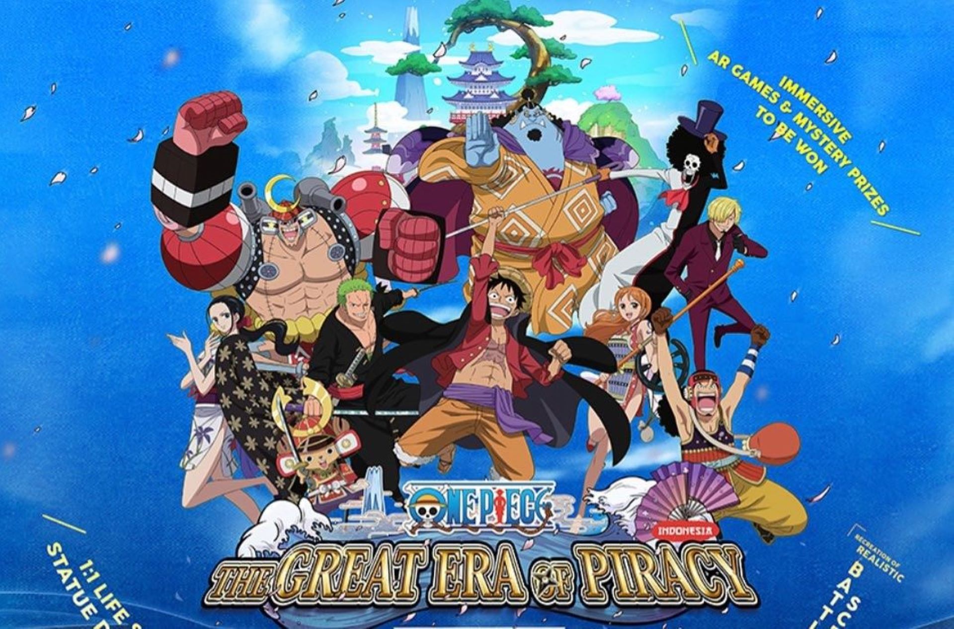 Poster event One Piece Exhibition Jakarta.