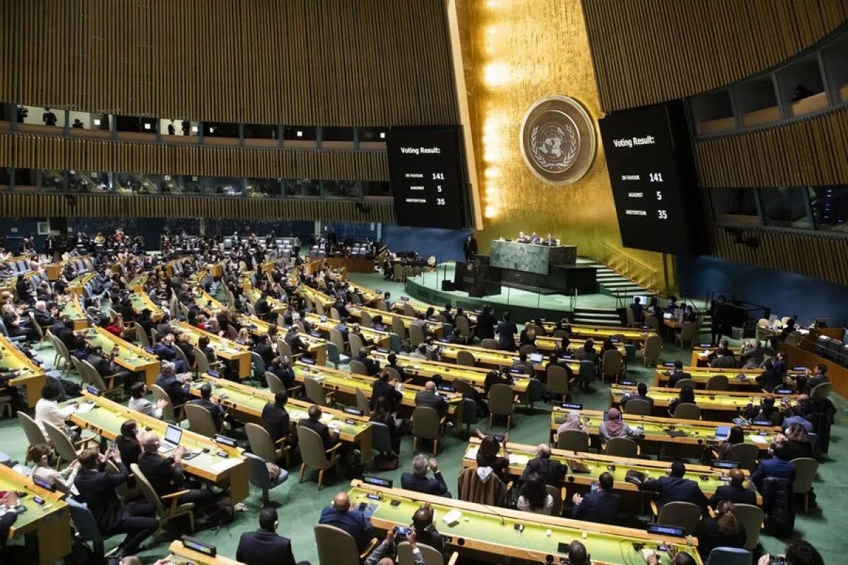  Ilustrasi suasana sidang Dewan HAM Perserikatan Bangsa-Bangsa di New York, Amerika Serikat 