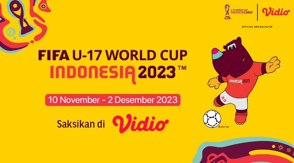 Vidio akan tayangkan 52 pertandingan Piala Dunia U17 Indonesia