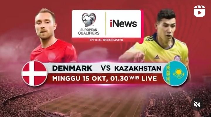 Jadwal Kualifikasi Euro 2024 Denmark vs Kazakhstan Hari Ini 15 Oktober 2023 di iNews TV, Lengkap Link Live Streaming