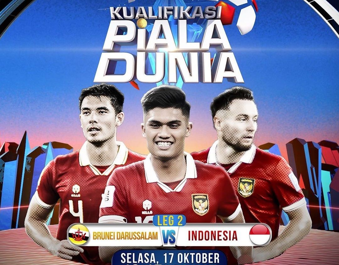 ink live streaming Indonesia vs Brunei di leg 2 Kualifikasi Piala Dunia 2026 