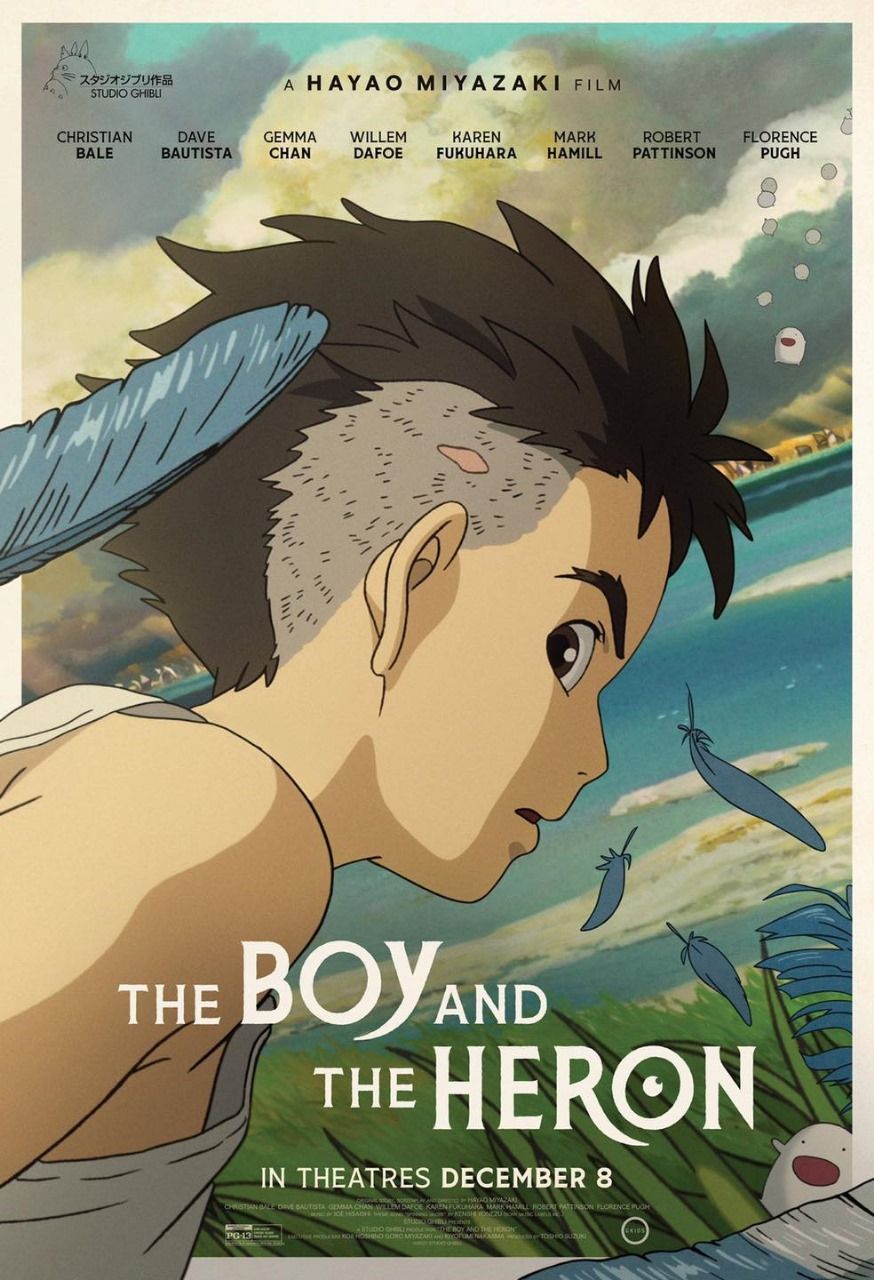 Poster The Boy and the Heron, Film Animasi Karya Hayao Miyazaki Tentang Remaja Trauma yang Masuk Dunia Aneh