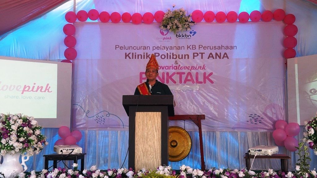Administratur PT Agro Nusa Abadi, Dani Sitorus menyampaikan sambutannya. Foto: PT ANA/Istimewa