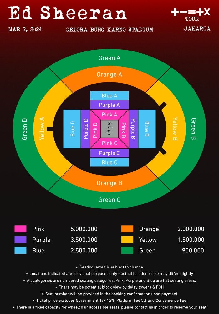 Konser Ed Sheeran: +-=÷x Tour 2024 in Jakarta 