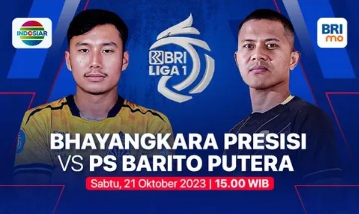 Jadwal Bhayangkara Presisi vs PS Barito Putera Hari Ini 21 Oktober 2023 di Indosiar, Lengkap Link Live Streaming