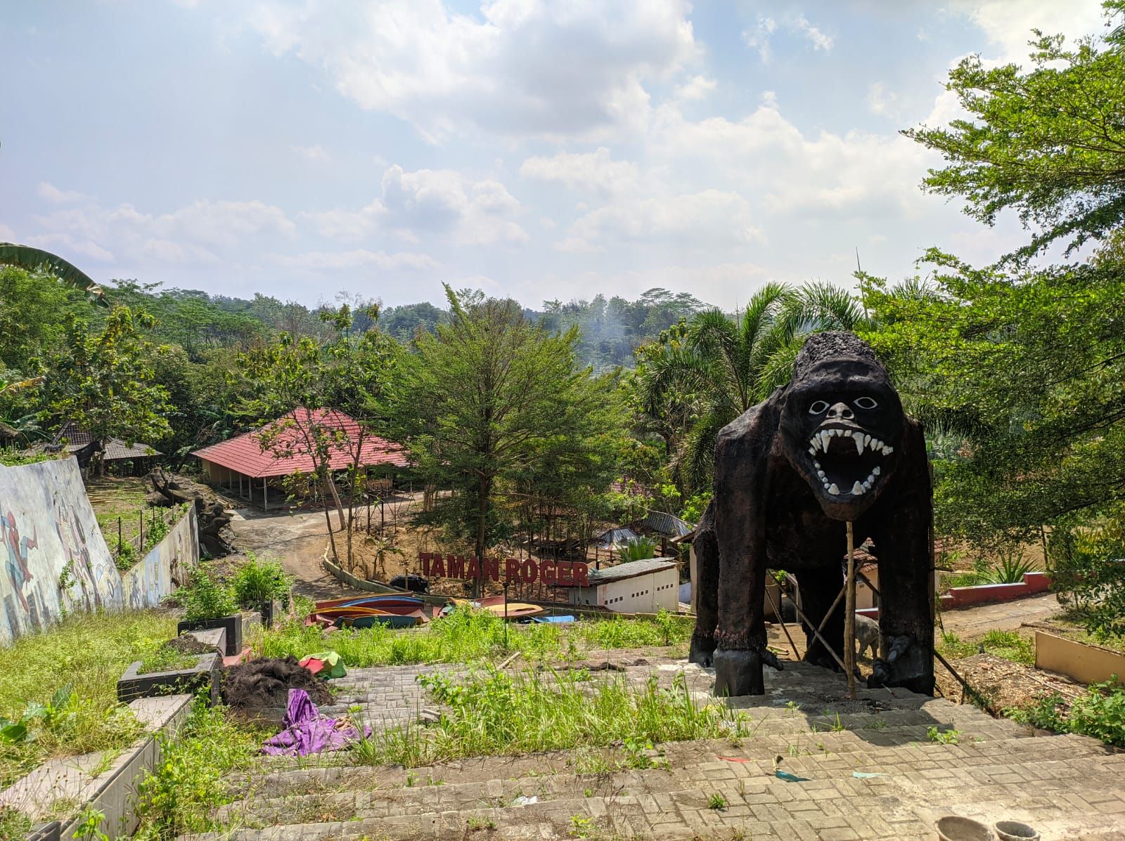 Salah satu kondisi di sudut Taman Roger/ Galih Prabashinta-Portal Purwokerto