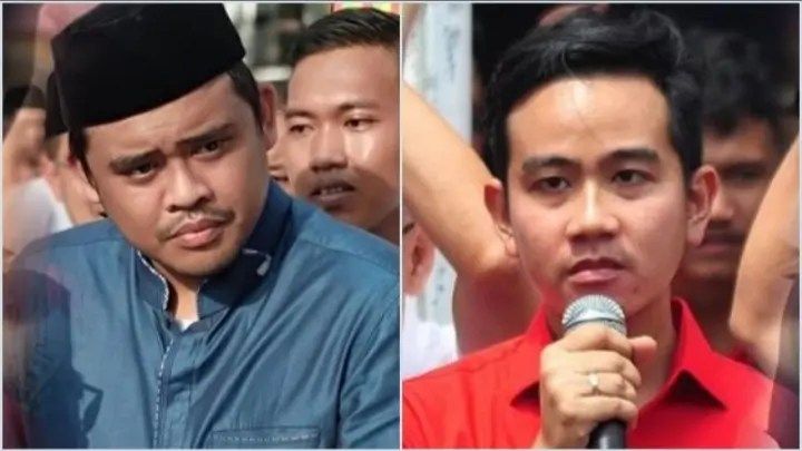 Wali Kota Medan Bobby Nasution dan Gibran Rakabuming