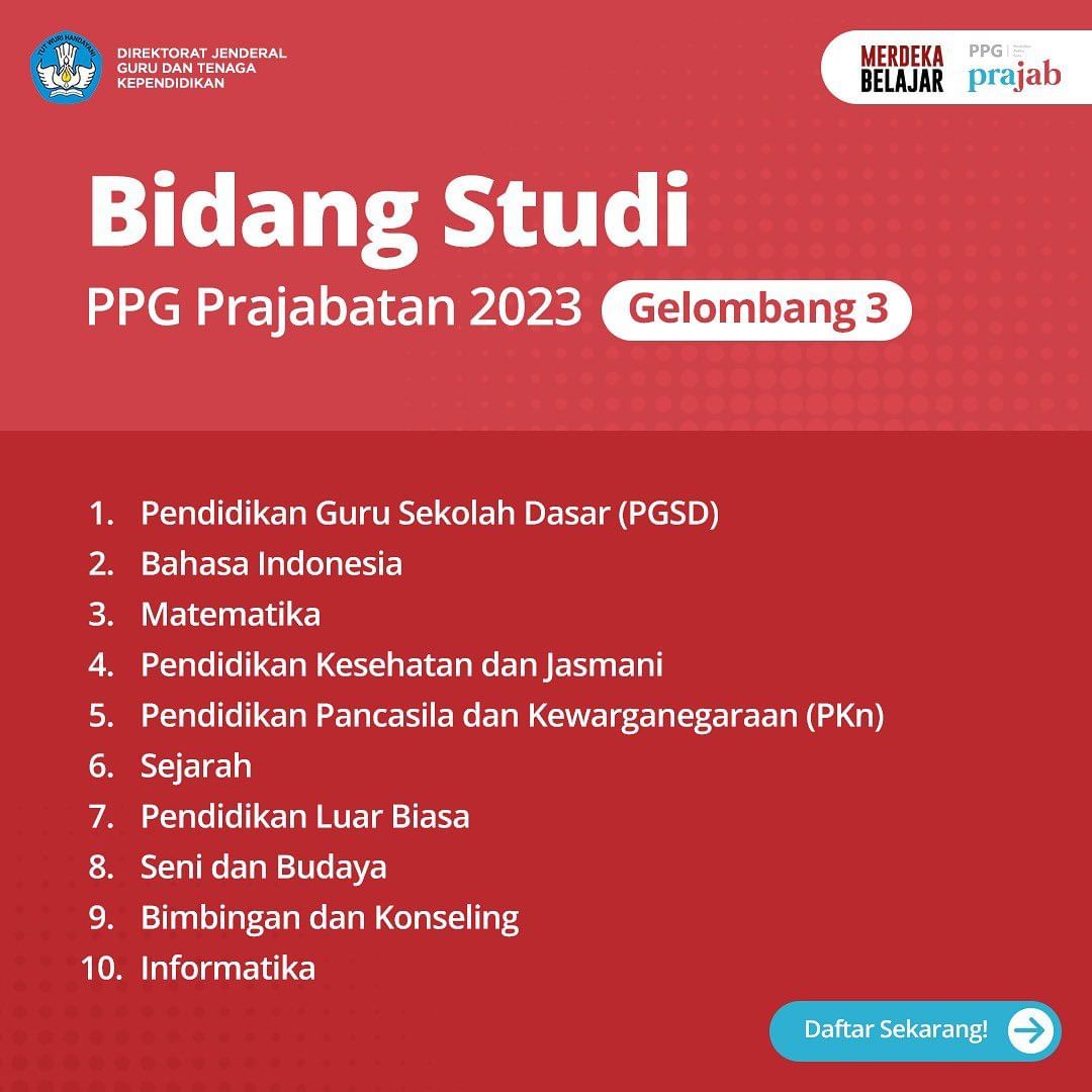 Apakah Ada Bahasa Inggris Di PPG Prajabatan Gelombang 3 2023, Berikut ...