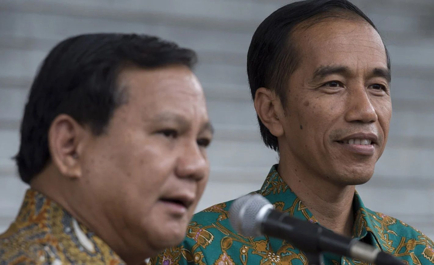 Jokowi dan Prabowo Subianto.