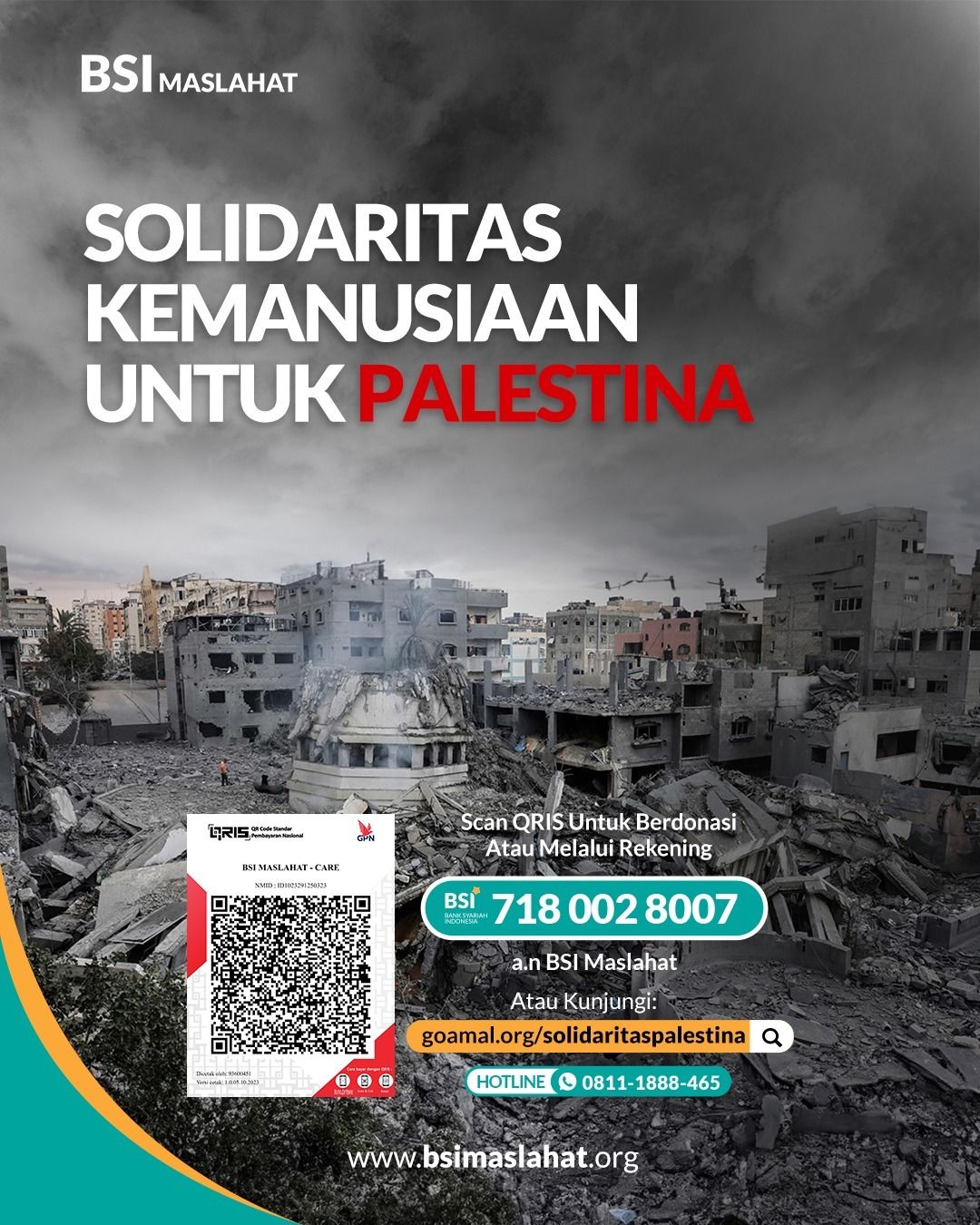 BSI Maslahat Galang Dana untuk Solidaritas Kemanusiaan Palestina    