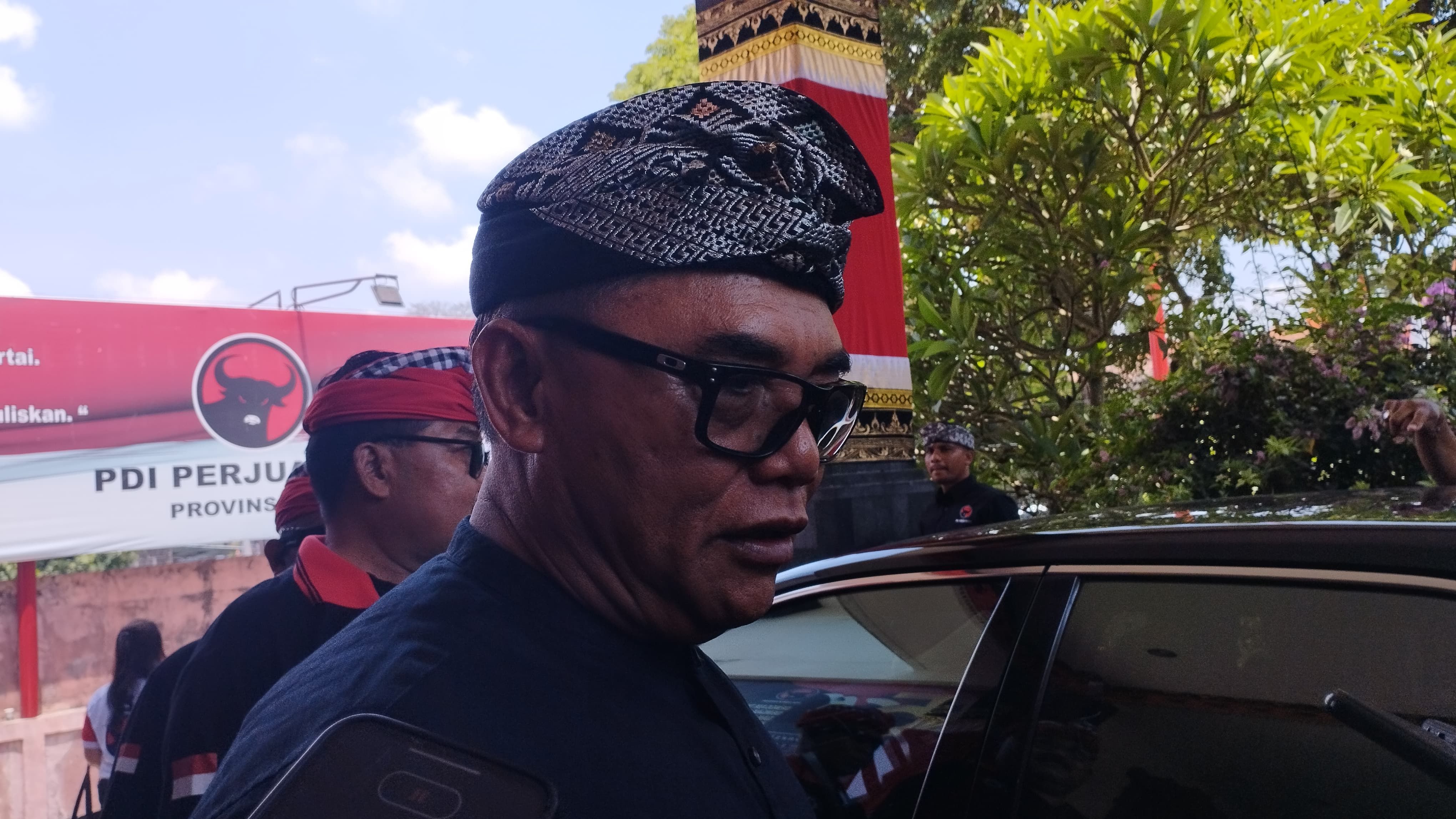 Ketua Dewan Pertimbangan DPD PDIP Bali I Nyoman Adi Wiryatama di Denpasar, Kamis 2 November 2023.