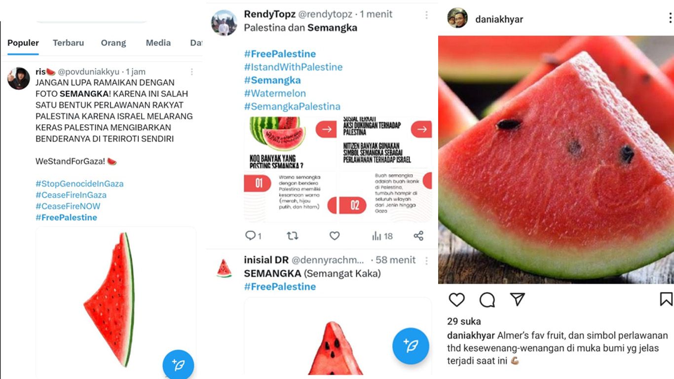 kampanye buah semangka di sosial media twitter dan instagram bergema